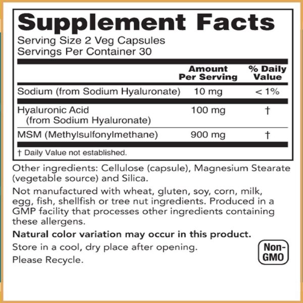 Detalle de ingrediente MSM