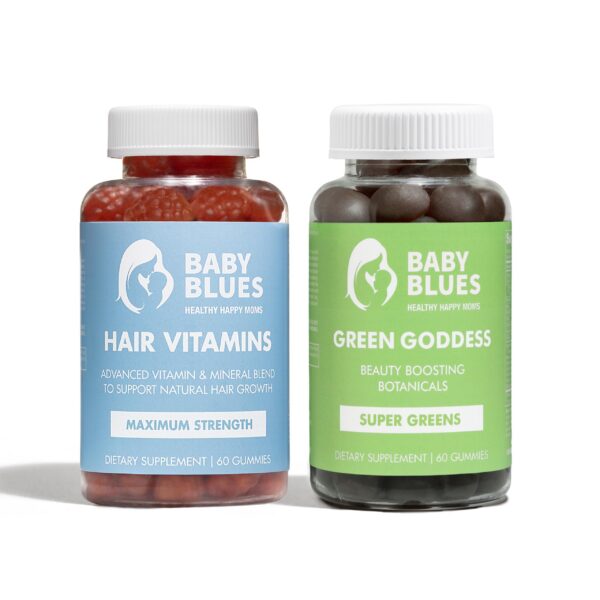 Baby Blues Grow and Glow gomitas vitaminas postparto para cabello y piel
