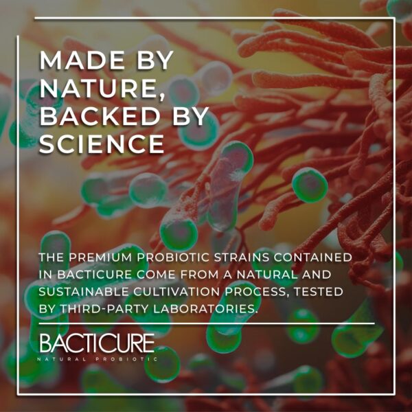 Suplemento confiable Bacticure para bienestar inmunológico diario