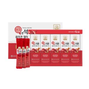 Version 1.0.0 Frente de la caja Baekje Geumsan Pomegranate Collagen Jelly Sticks