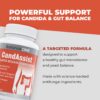 Etiqueta del suplemento Balance ONE CandAssist para salud digestiva