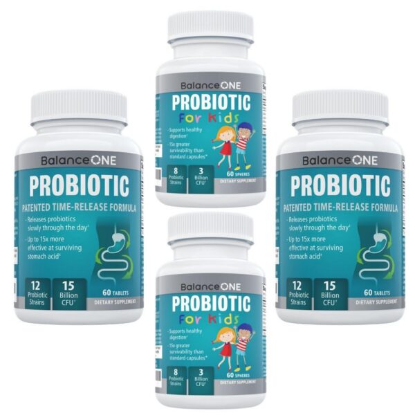 Balance ONE probióticos suplemento familiar frasco