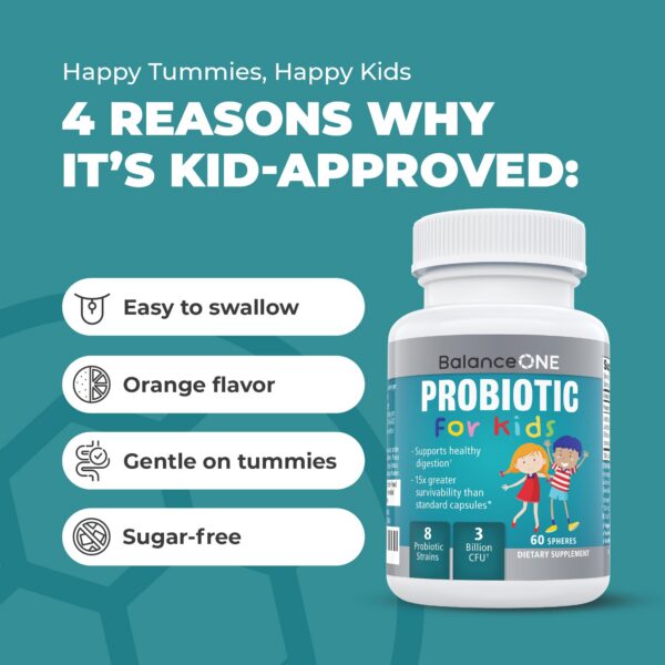 Balance ONE probióticos tabletas para niños masticables