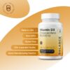 Cápsulas vegetales Balancebreens Vitamina D3 50000 IU presentación