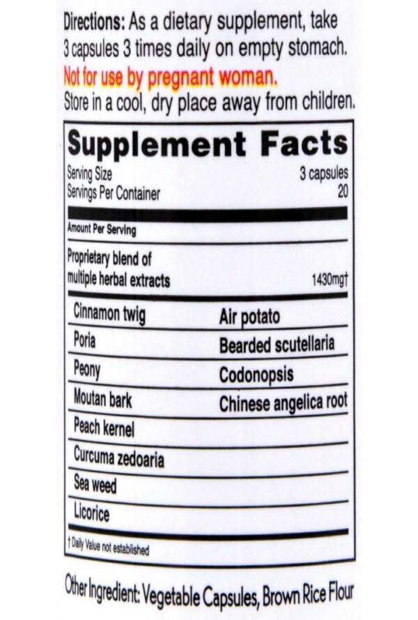 Balanceuticals suplemento para salud femenina ovario y útero