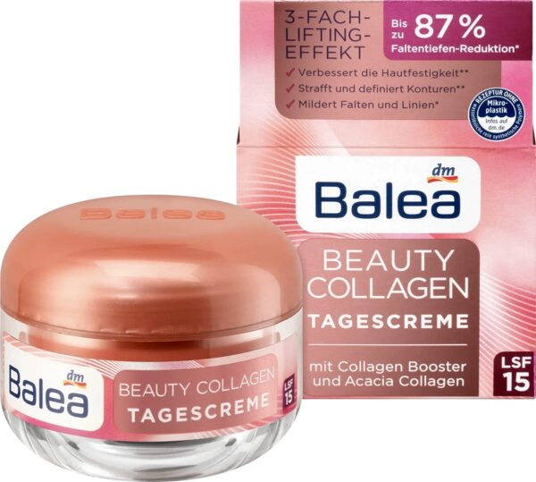 Frente de la crema Balea Beauty con SPF15