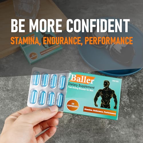 Baller suplemento masculino cápsulas apoyando rendimiento
