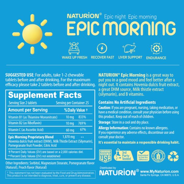 banderola epic morning suplemento para hígado y desintoxicación