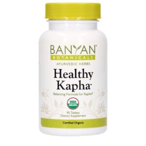 Healthy Kapha tabletas herbales orgánicas Banyan Botanicals