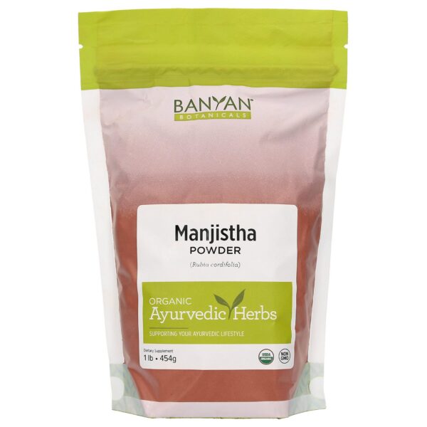 Version 1.0.0 Banyan Botanicals Manjistha polvo para limpieza de sangre y linfa