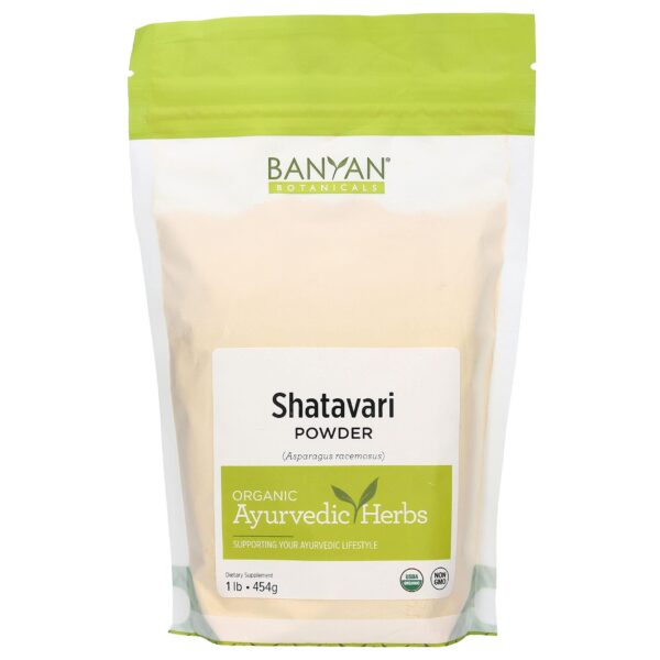 Banyan Botanicals polvo orgánico shatavari salud hormonal