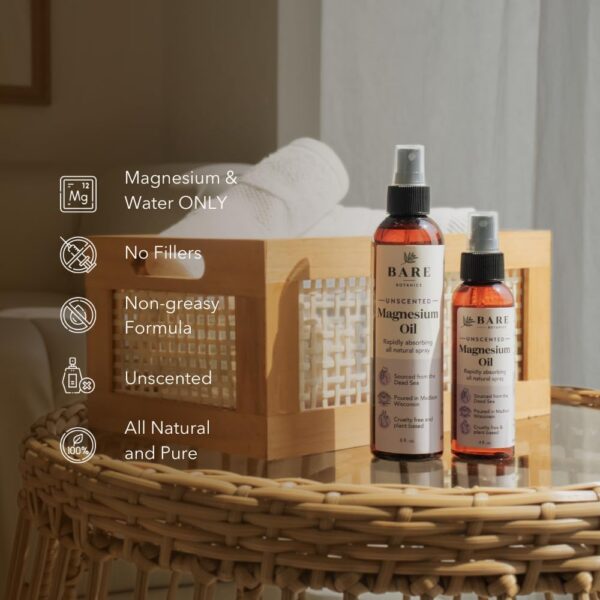 Interior del envase de magnesio en spray Bare Botanics