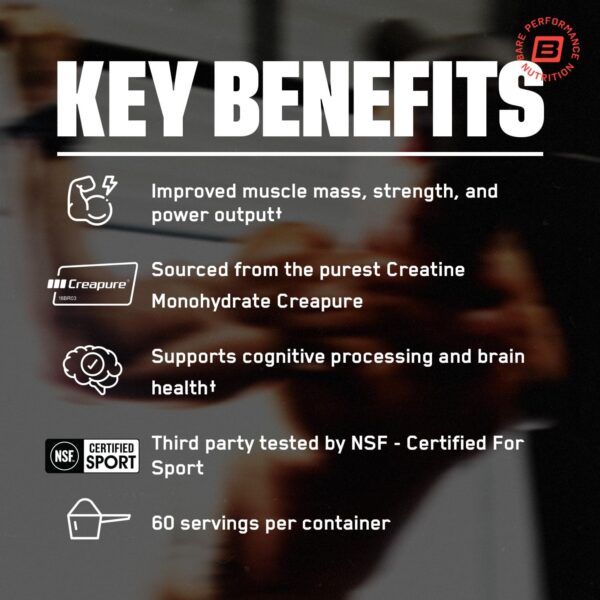 Version 1.0.0 Contenedor de 60 porciones de creatina monohidrato