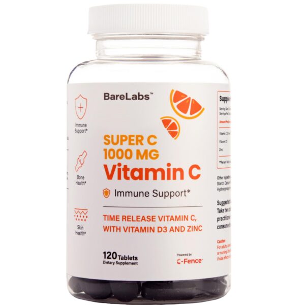 BareLabs vitamina c liberación prolongada 1000mg envase frontal