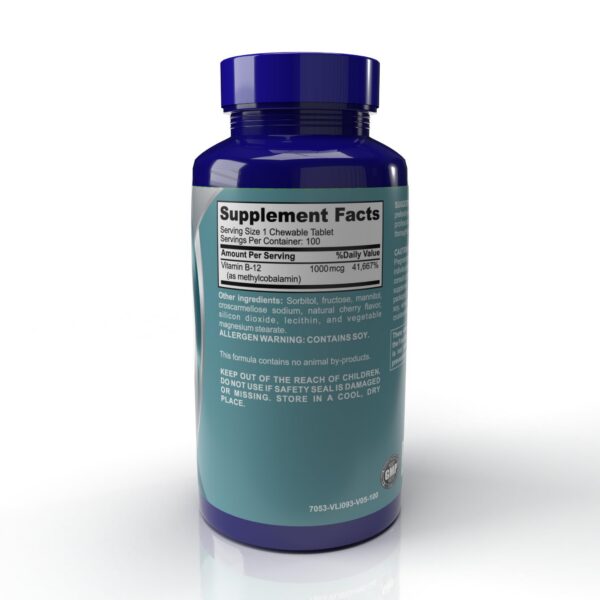 Version 1.0.0 Vista lateral del frasco Bari B12 Max