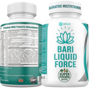 Frente del frasco Bari Liquid Force One a Day