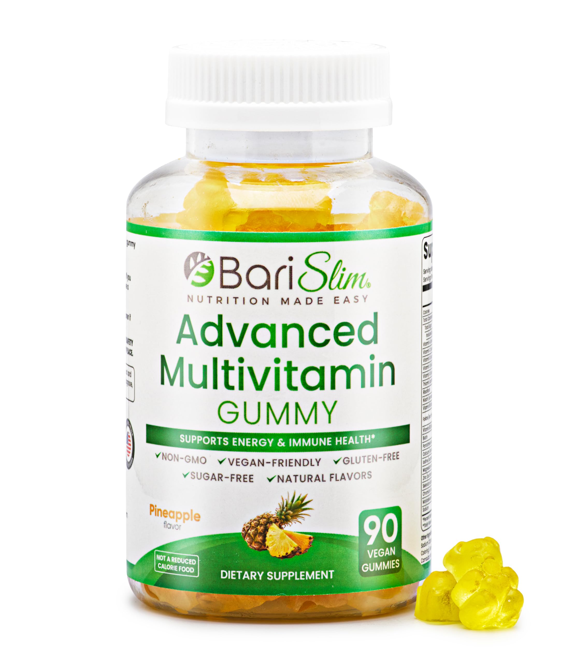 BariSlim Bariatric Pineapple Gummies Complete Multivitamin