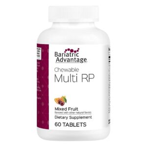Botella Bariatric Advantage multivitamínico masticable 60 unidades sabor frutas mixtas