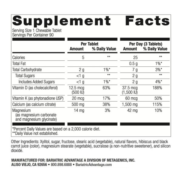Tabletas masticables canela