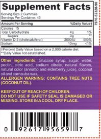 Bariatric Expert D3 vitaminas para post cirugía detalle goma