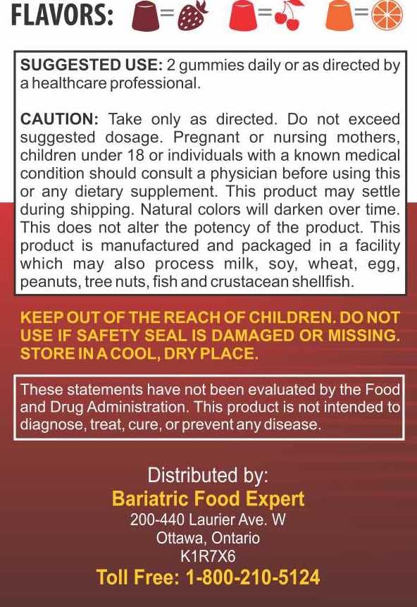 Detalle de textura de las gomitas