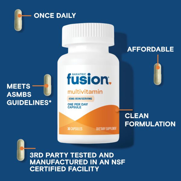 Etiqueta de Bariatric Fusion 1 dia multivitamínico