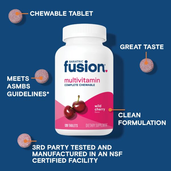 Bariatric Fusion multivitamínico masticable sabor cereza