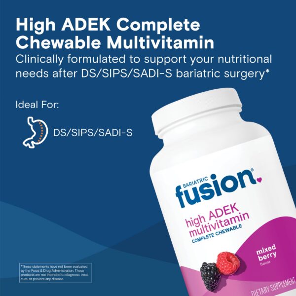 Bariatric Fusion multivitamínico tabletas sabor berry mixto