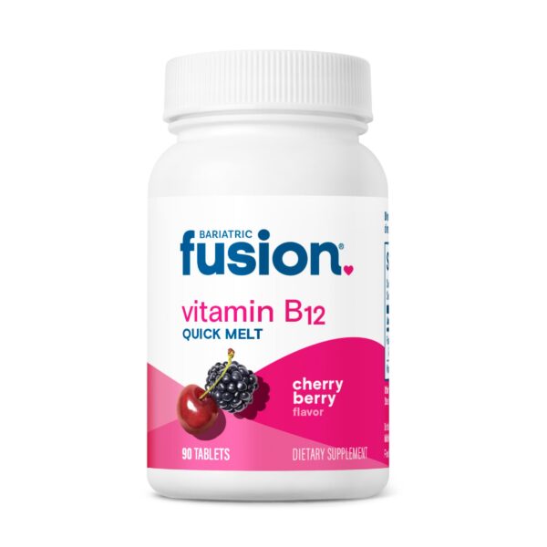 Bariatric Fusion tabletas vitamina B12 sublinguales sabor cereza