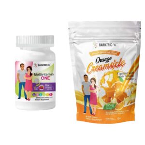 Etiqueta frontal BariatricPal 30 días naranja crema