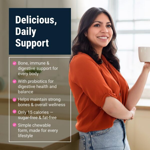 Gomitas citrato calcio 500 mg sobre fondo blanco