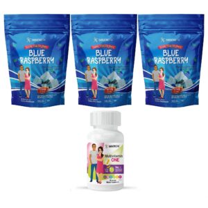 Frente de la caja BariatricPal Multivitamin ONE sabor frambuesa azul