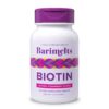 Frente de la caja BariMelts Biotina 5000mcg