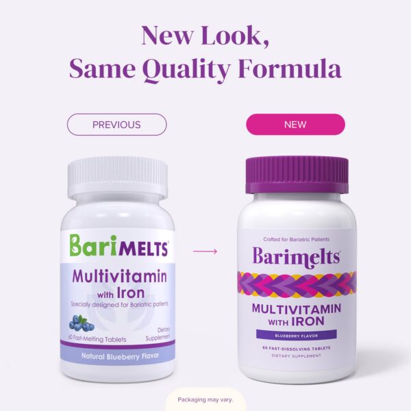 Tabletas BariMelts Multivitamínico Bariátrico con hierro