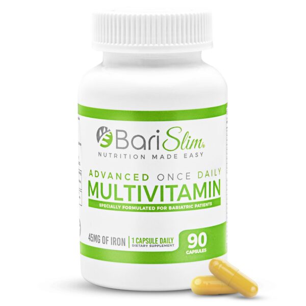 Frasco BariSlim multivitamínico avanzado 45 mg hierro 90 días