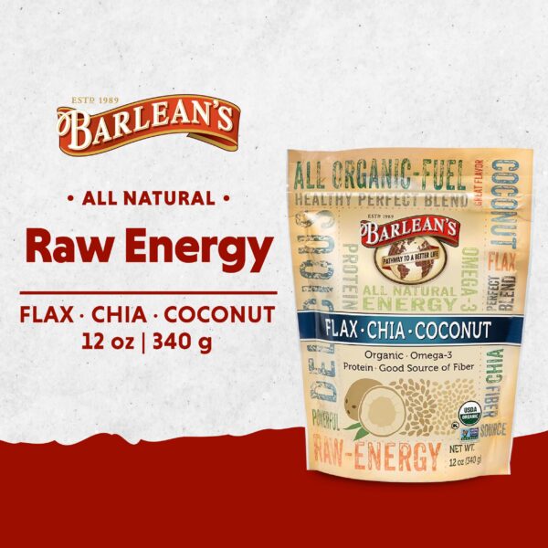 Cierre del bote de mezcla de semillas Barlean's orgánica