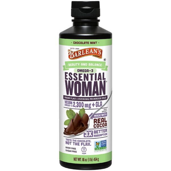 Barlean's Essential Woman liquido chocolate mint frasco