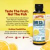 Frasco transparente de Omega 3 Barlean's