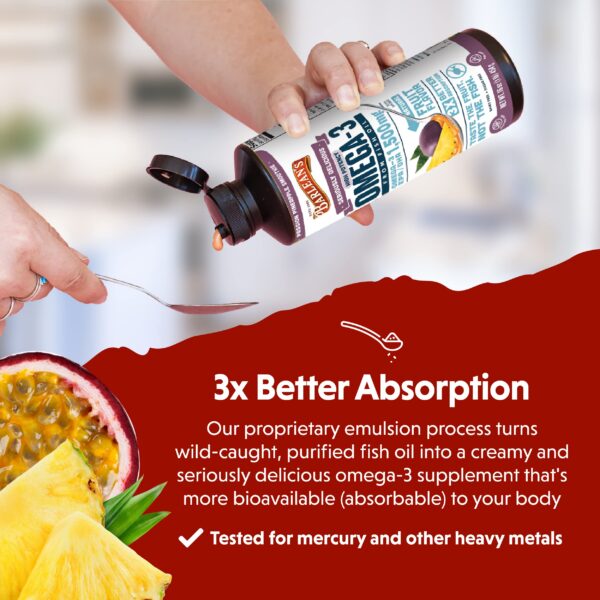 Frasco de 16 onzas de Barlean's omega-3