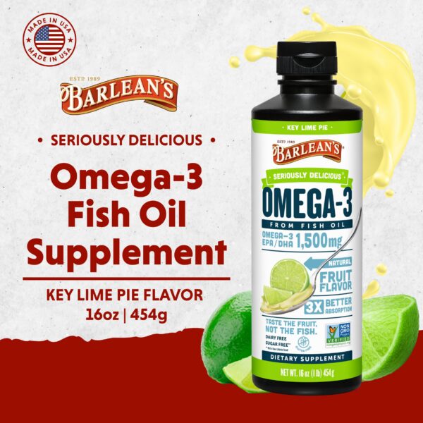 Etiqueta del producto Barlean's Omega-3