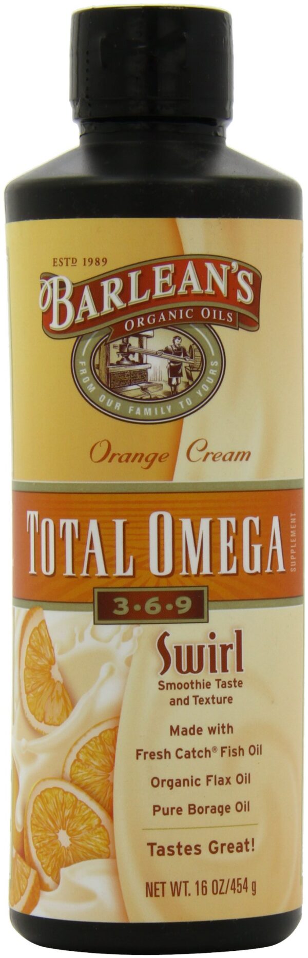 Detalle de sabor naranja crema