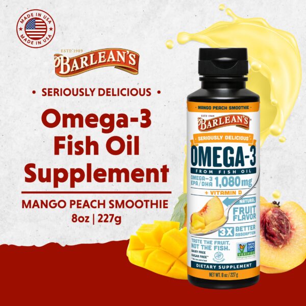 Barlean's Omega 3 - etiqueta frontal