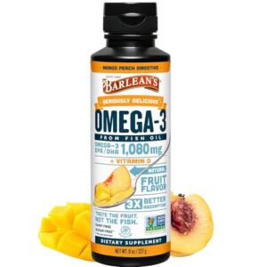 Barlean's Omega 3 - frasco y etiqueta
