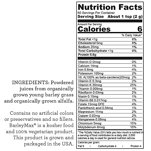 Version 1.0.0 BarleyMax polvo orgánico para detox y salud cardiovascular