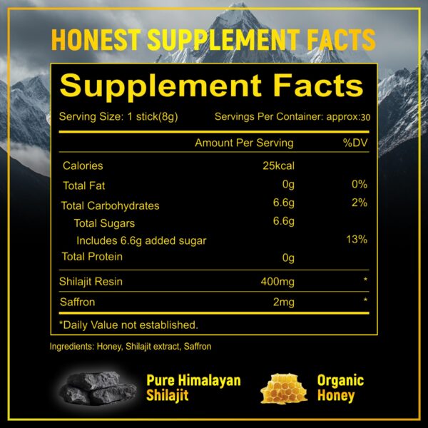 Barra individual Shilajit miel Nutravita para soporte cognitivo