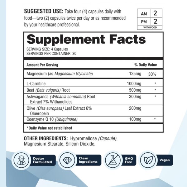 Etiqueta con ingredientes clave