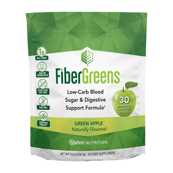 Version 1.0.0 Barton Nutrition polvo fibra Green Apple Greens saludable