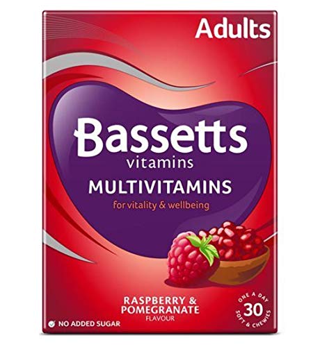 Bassetts multivitaminas adulto sabor frambuesa y granada