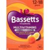 Paquete Bassetts multivitaminas sabor naranja y maracuyá