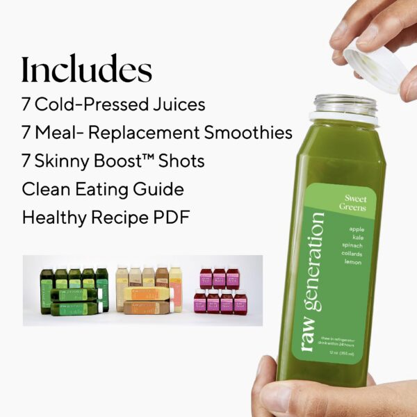 Version 1.0.0 Batido para control de peso Raw Generation paquete 21